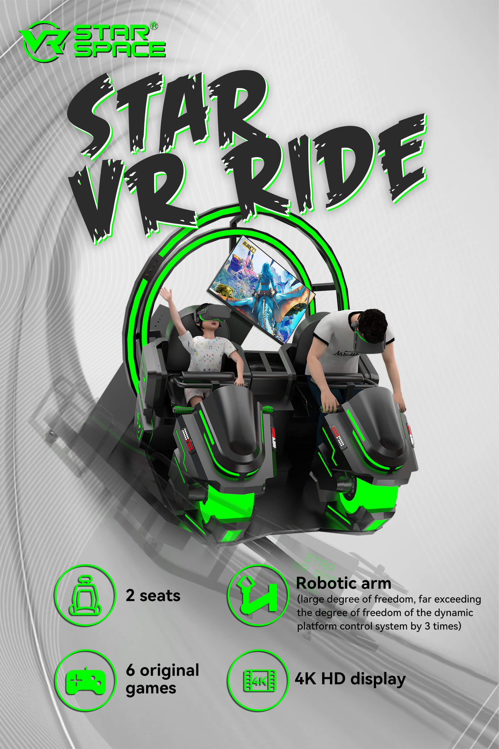 VR Star Space VR Simulator VR Rides VR Manufacturer