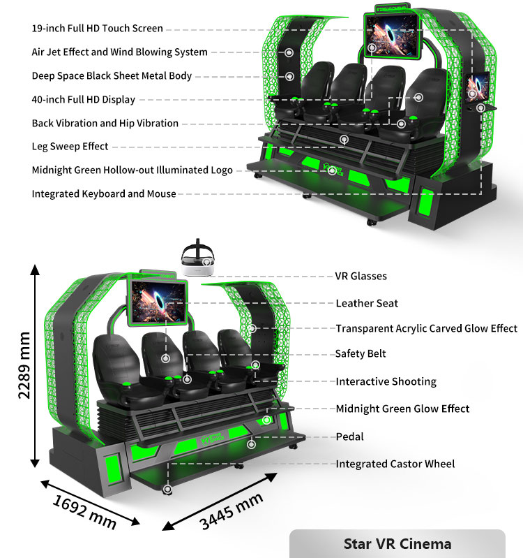 VR Cinema vr motion theater vr star space manufacturer